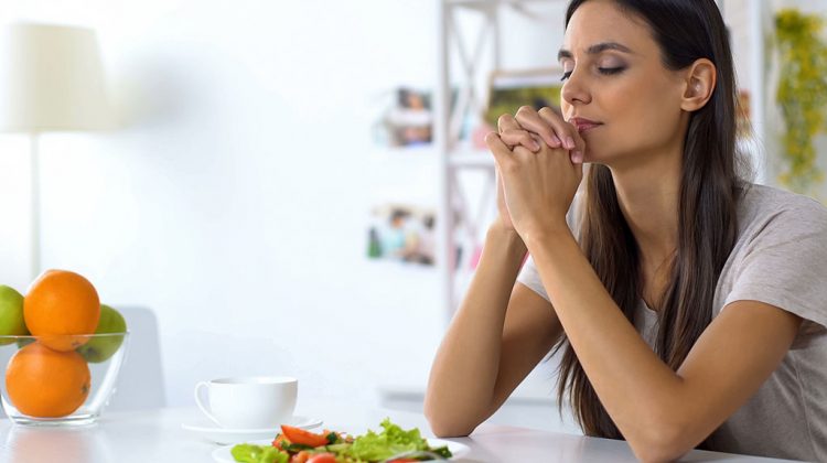 praying over meal